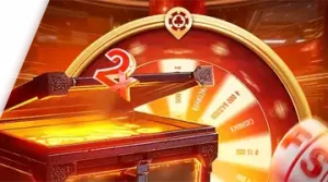 Image showcasing a treasure chest and a spinning wheel of fortune, promoting bonus rewards at 7K with an exciting and luxurious design.