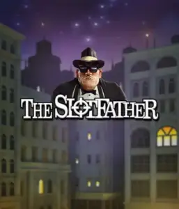 Enter the nefarious realm of The Slotfather game by Betsoft, showcasing a dominant mafia boss posed against a moonlit cityscape. This image conveys the dramatic essence of the organized crime, with the boss clad in a classic black suit and fedora. Perfect for fans of crime-themed slots, providing a captivating escape. 