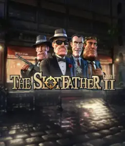 Step into the shadowy world of The Slotfather Part II game by Betsoft, showcasing a lineup of iconic mafia characters in front of a shadow-lit urban backdrop. This graphic portrays the gritty theme of the organized crime with its striking character design and ominous setting. Ideal for lovers of gangster-themed games, offering a captivating adventure. 